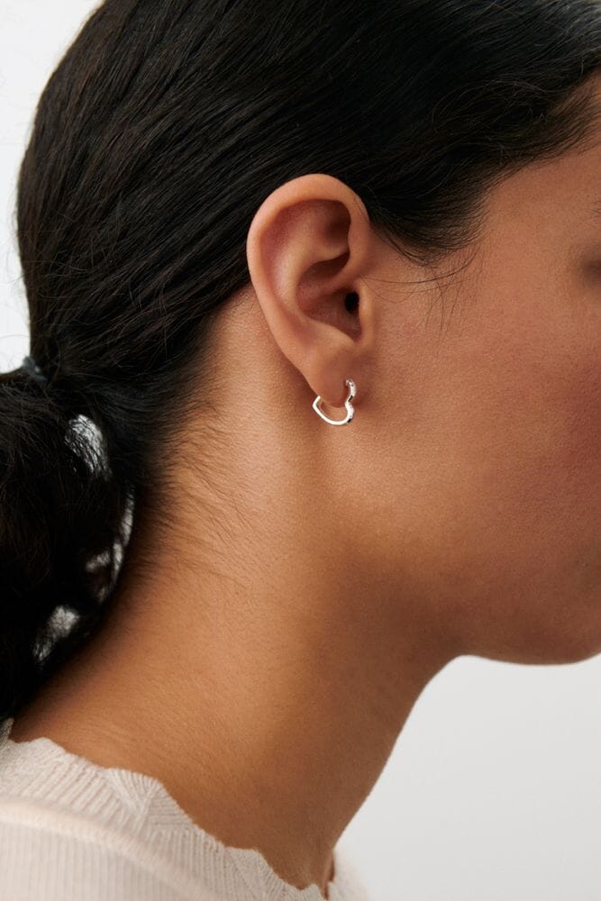 Pernille Corydon - Small Affection Hoops e-490-s - Silver Øreringe 