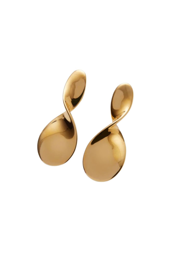 Pernille Corydon - Small La Pausa Earrings e-747-gp - Gold Plated