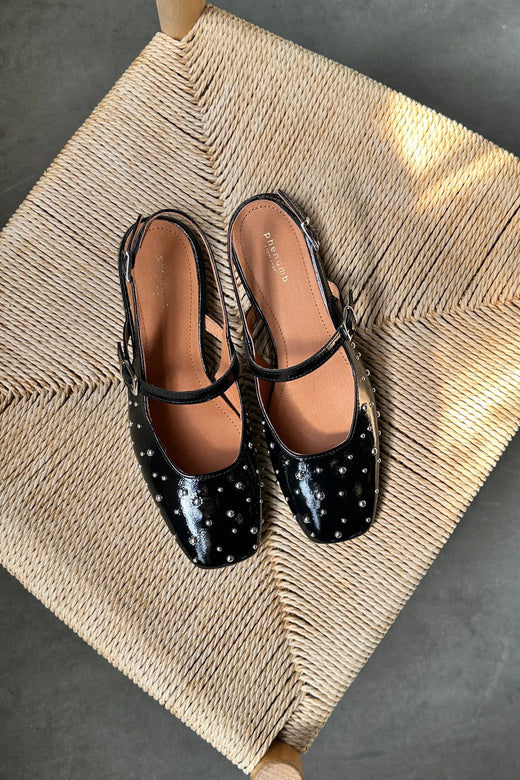 Phenumb Copenhagen - Advance P Leather Patent PB-P2415 - Black Ballerinaer 