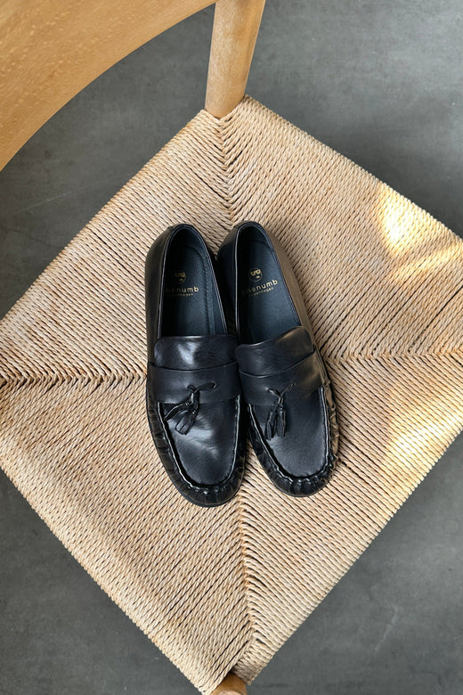 Phenumb Copenhagen - Whisper Tass Leather Soft PB-E01-WHISPERTASS - Black Loafers 