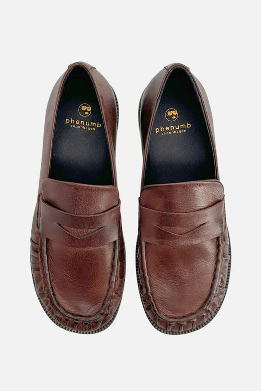 Phenumb Copenhagen - Whisper Wide Leather Pb-Ww - Ebony Loafers 