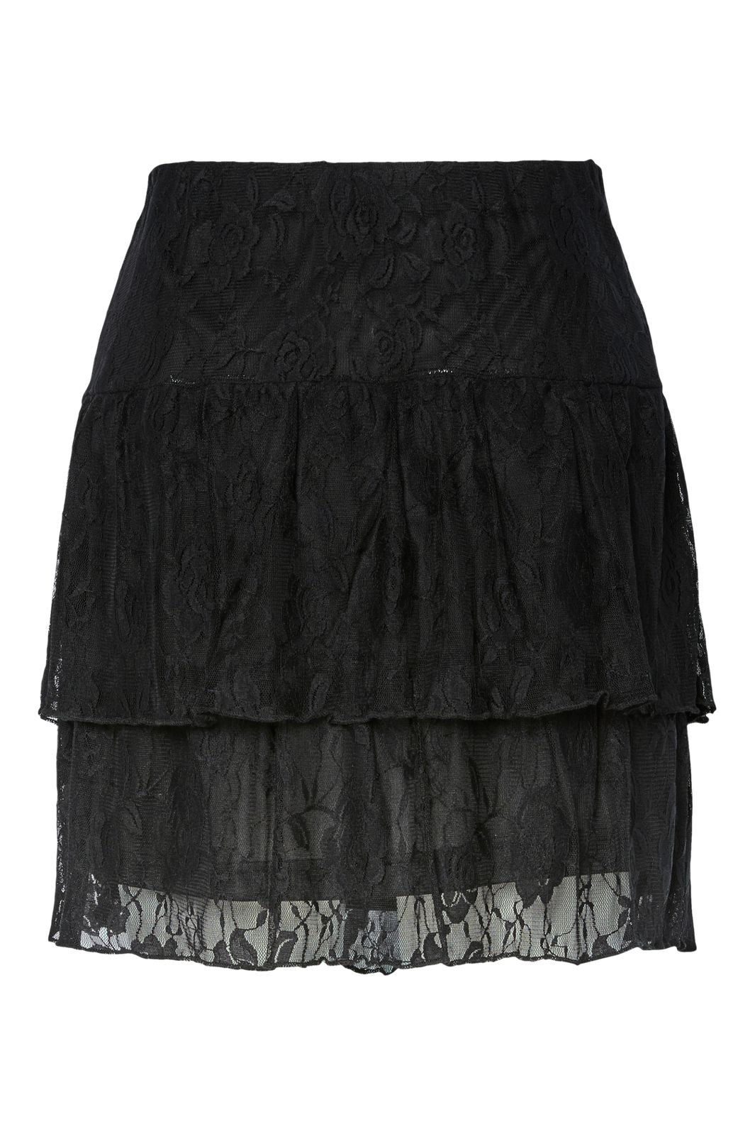 Pieces - Pcalice Lace Short Skirt - 4862806 Black