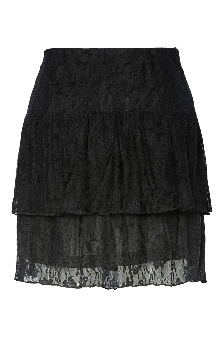 Pieces - Pcalice Lace Short Skirt - 4862806 Black