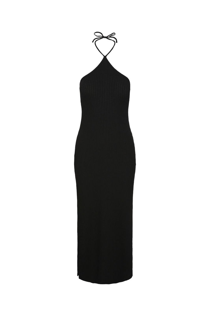 Pieces - Pcalicia Sl Long Halter Neck Dress - 4368760 Black