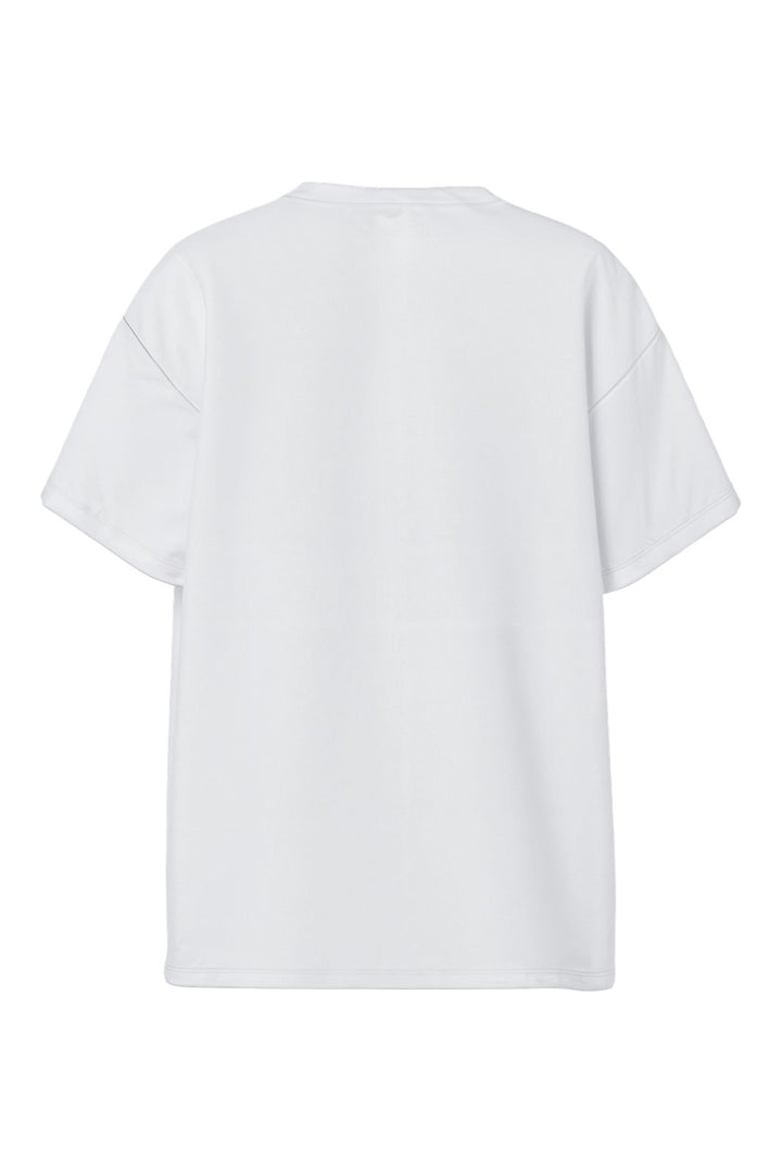 Pieces - Pcalifi Fasttrack Ss Oversize Tee - 4988799 Bright White Together We Are The Cherry On Top