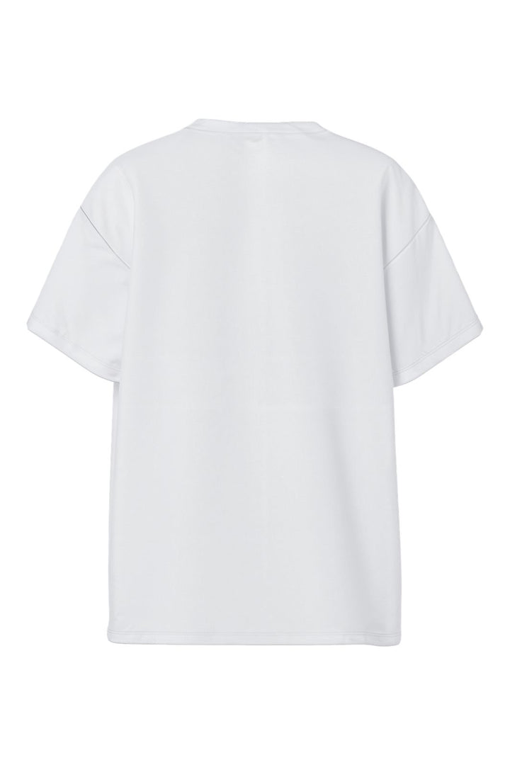 Pieces - Pcalifi Fasttrack Ss Oversize Tee - 4988804 Bright White Crunchy Ideas