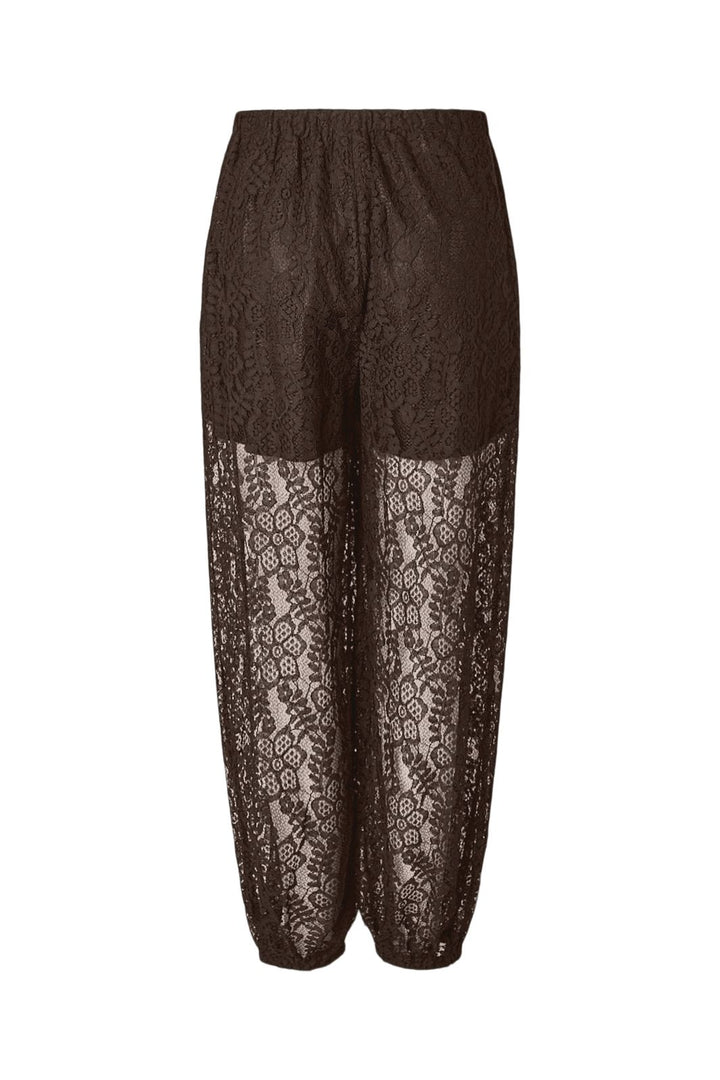 Pieces - Pcaline Balloon Lace Pants - 5117740 Hot Fudge
