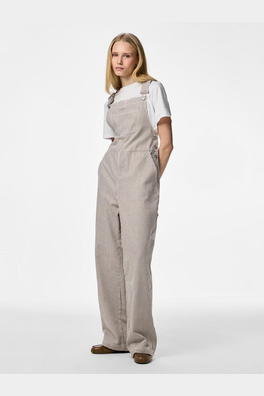 Pieces - Pcallo Dungaree Fsy - 5105195 Greige Cloud Dancer
