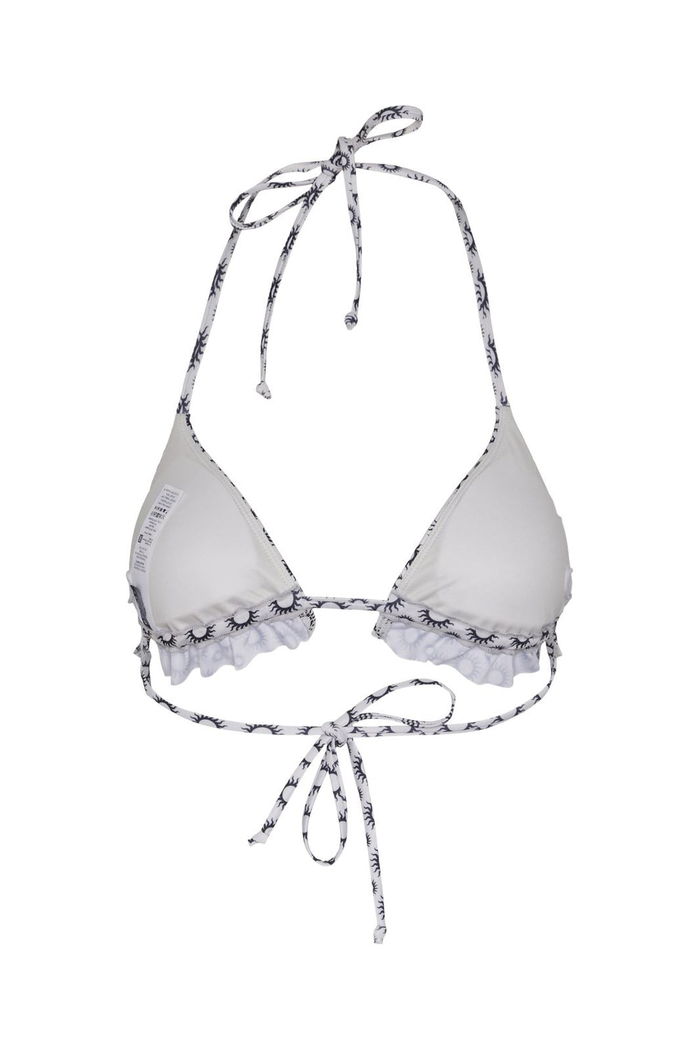 Pieces - Pcamanda Bikini Triangle Top Sww - 4431821 Eggnog Solar Print
