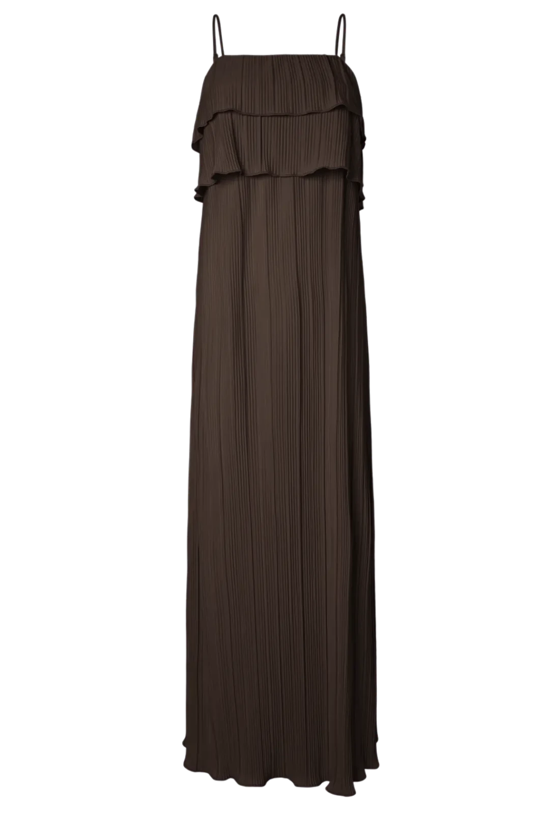 Pieces - Pcamber Sl Ankle Layred Dress Kca - 5104446 Hot Fudge Kjoler 