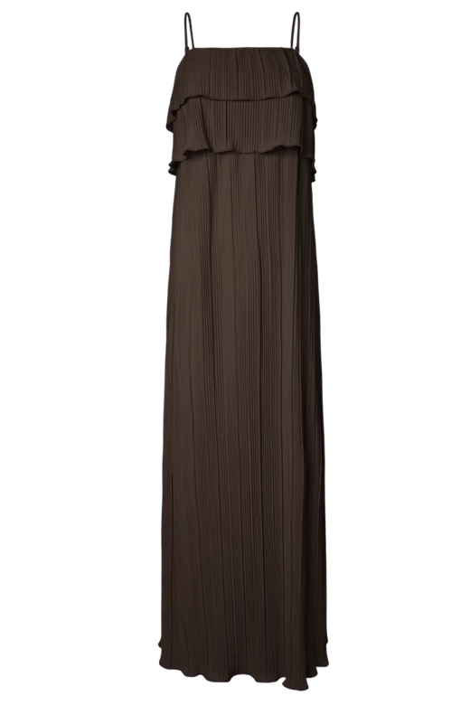 Pieces - Pcamber Sl Ankle Layred Dress Kca - 5104446 Hot Fudge Kjoler 