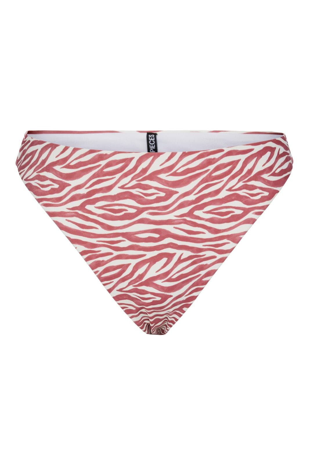 Pieces - Pcamy Bikini Brief Sww Hanger - 4507684 Marsala Eggnog Zebra