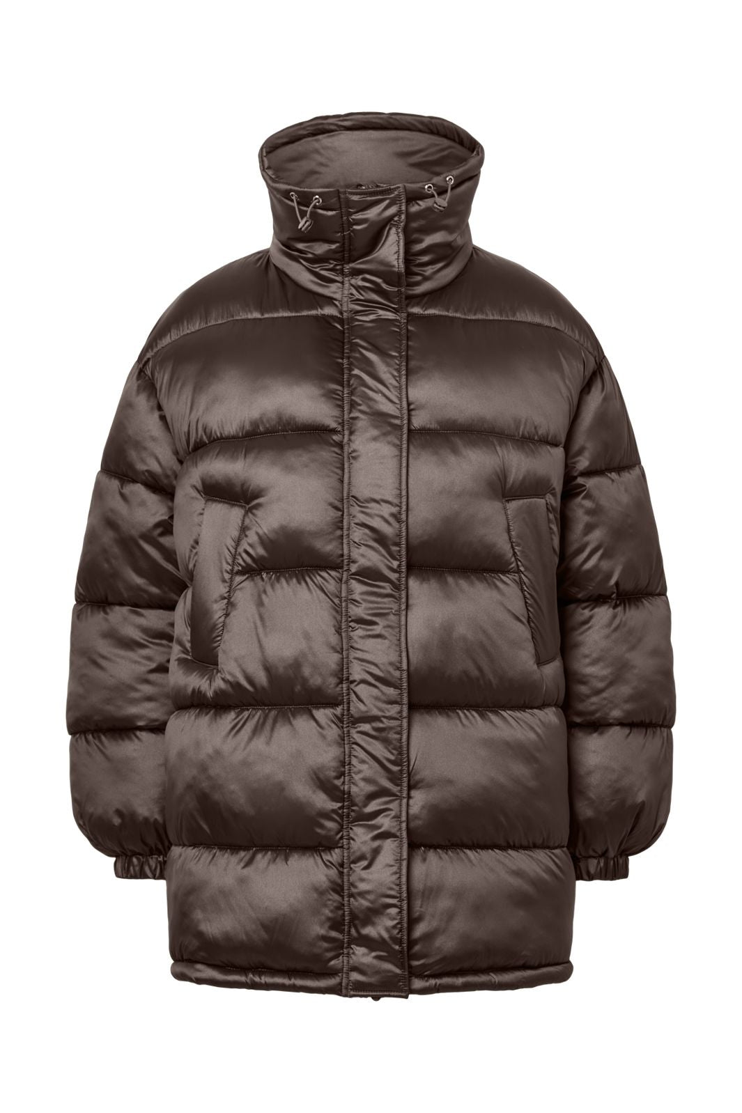 Pieces - Pcashley Puffer Jacket - 5131068 Hot Fudge