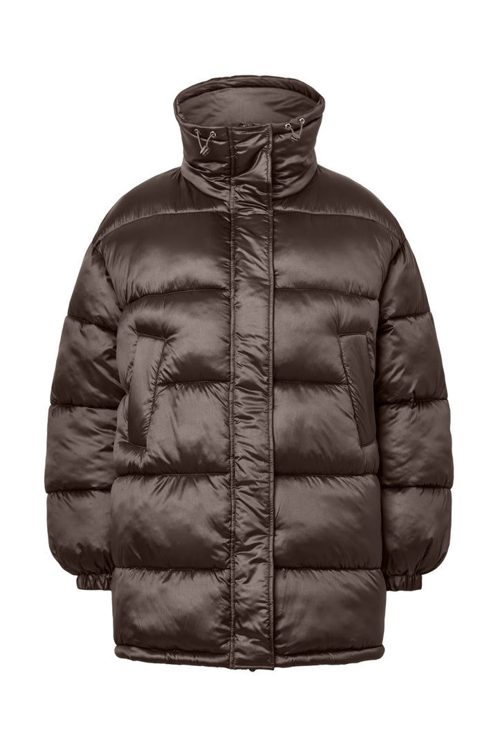 Pieces - Pcashley Puffer Jacket - 5131068 Hot Fudge
