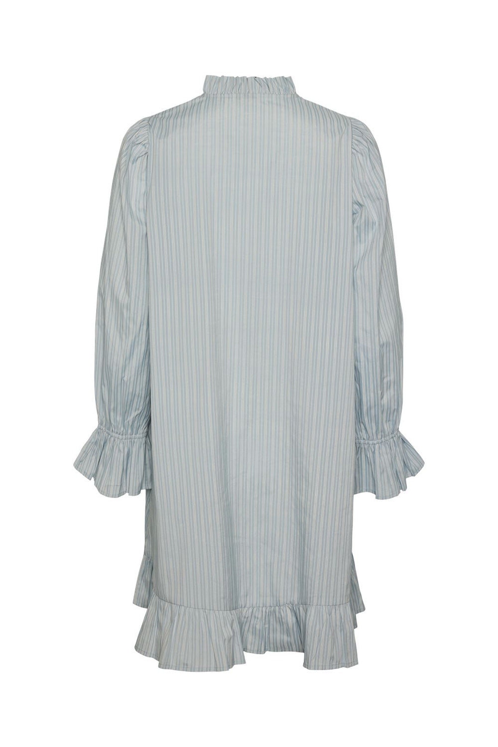 Pieces - Pcassra Ls Short Dress - 4598988 Blue Bell Bright White