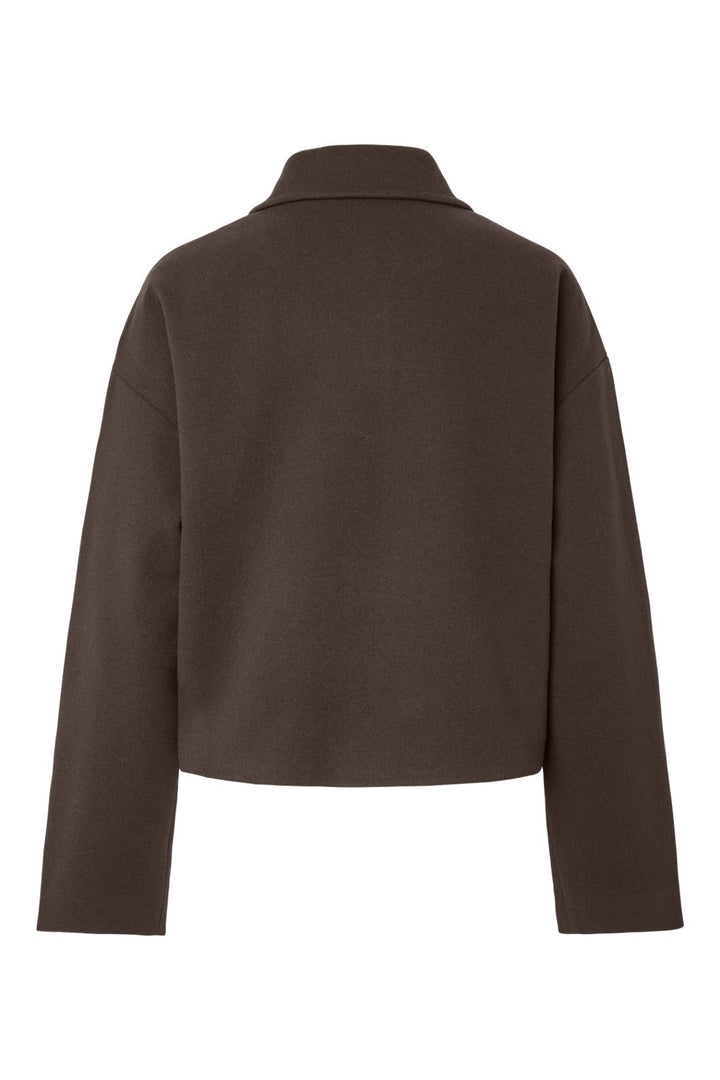 Pieces - Pcaya Short Coat - 5102307 Hot Fudge