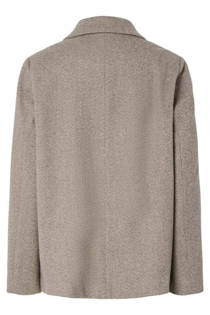 Pieces - Pcbianca Ls Blazer Jacket - 4808372 Tigers Eye Melange