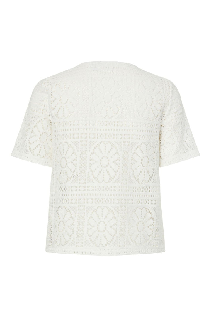 Pieces - Pcbonnie Ss Top - 4938850 Cloud Dancer