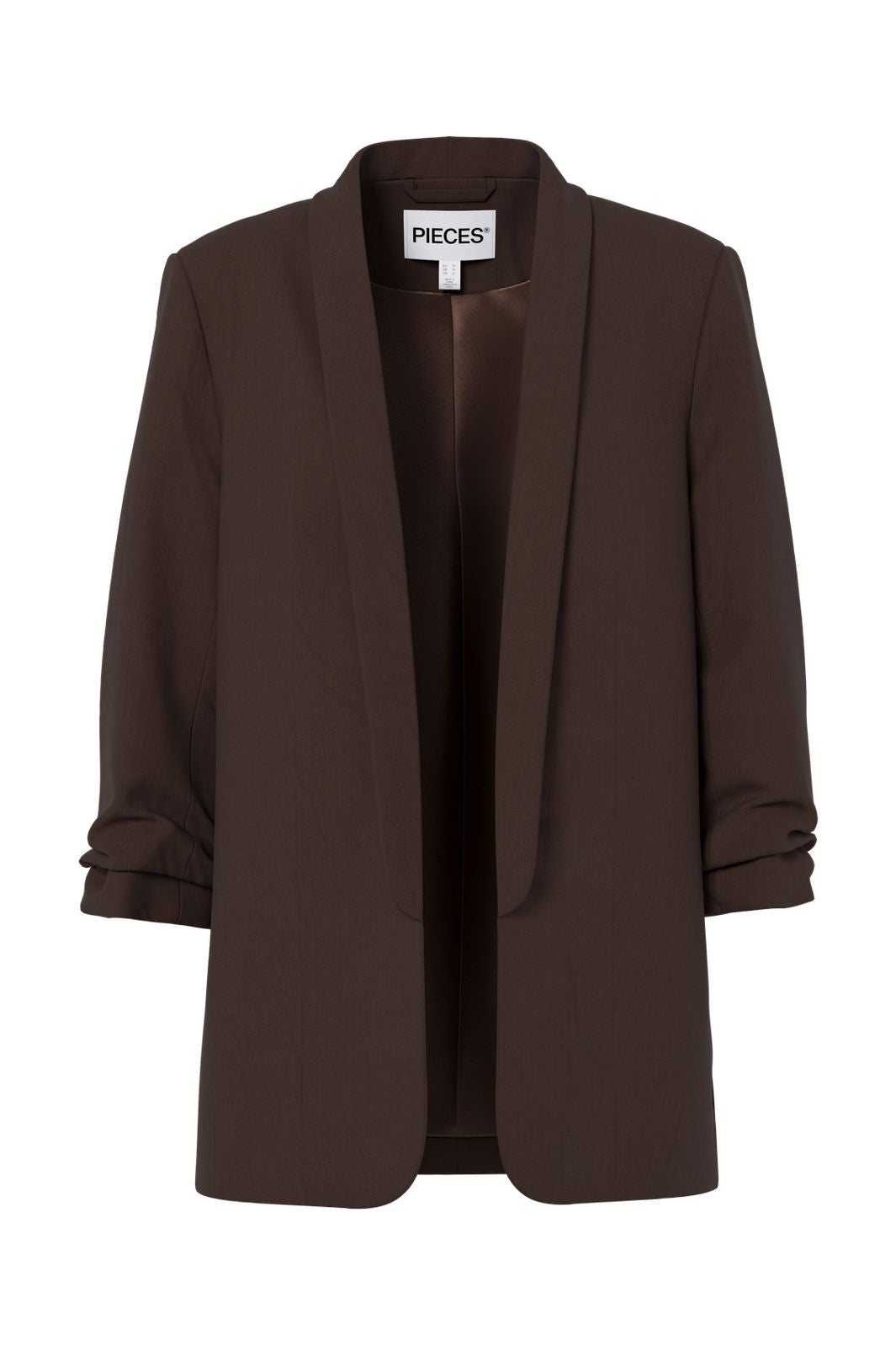 Pieces - Pcbosella 3/4 Blazer - 4802362 Hot Fudge