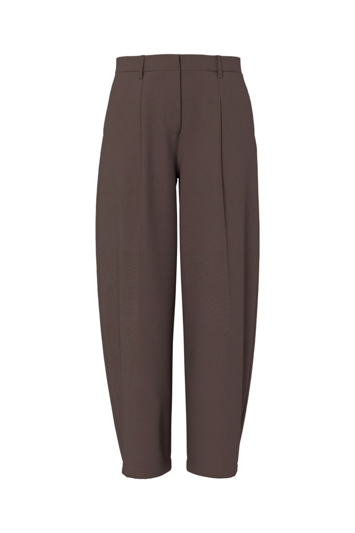 Pieces - Pcbosella Barrel Pants - 5086147 Hot Fudge