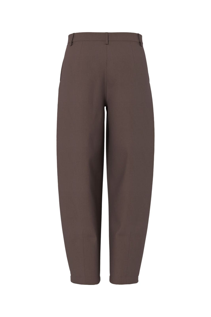 Pieces - Pcbosella Barrel Pants - 5086147 Hot Fudge