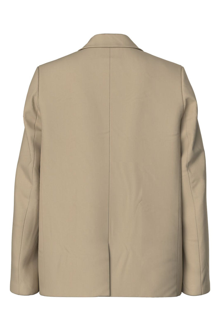 Pieces - Pcbosella Ls Loose Blazer - 5052243 White Pepper