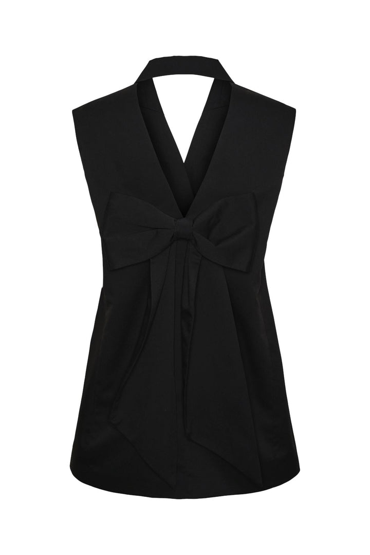 Pieces - Pcbow Sl Tailored Short Dress Jit - 4671056 Black