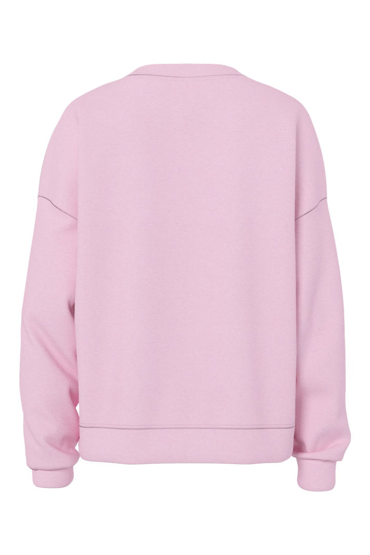 Pieces - Pcchilli Ls Loose Sweat - 4962647 Roseate Spoonbill