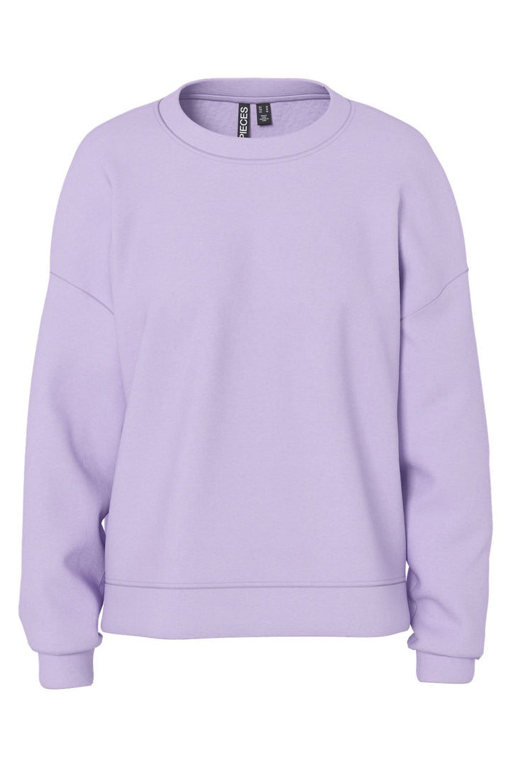 Pieces - Pcchilli Ls Loose Sweat - 5021152 Pastel Lilac