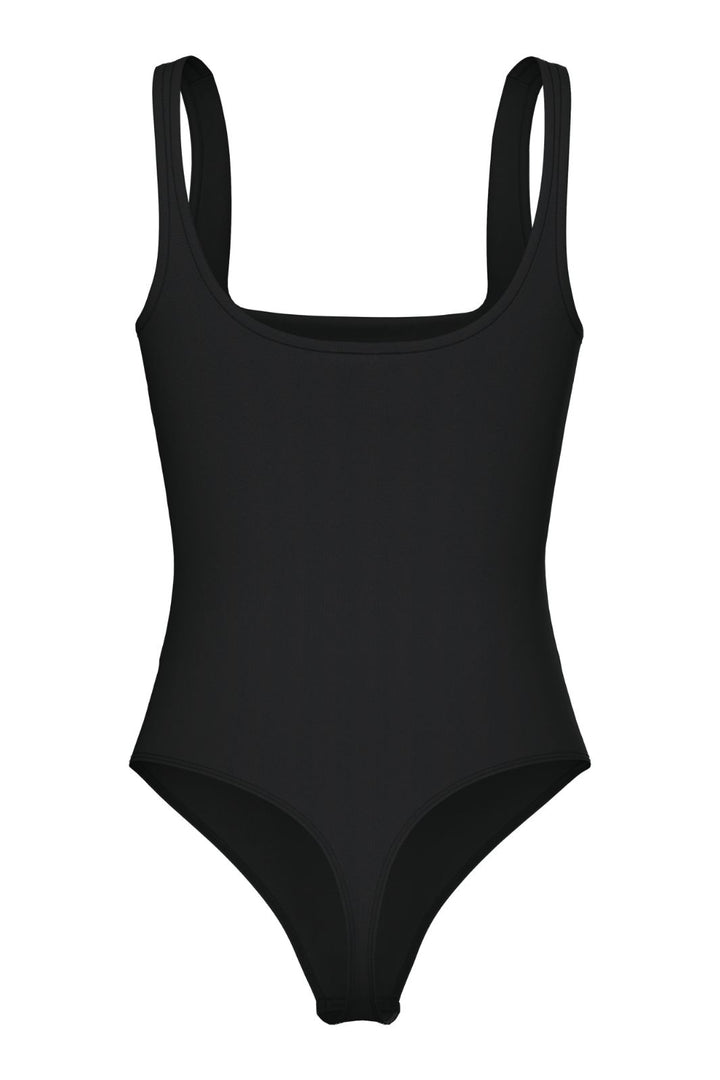 Pieces - Pcecho Sl Bodystocking - 4616294 Black Bodystockings 