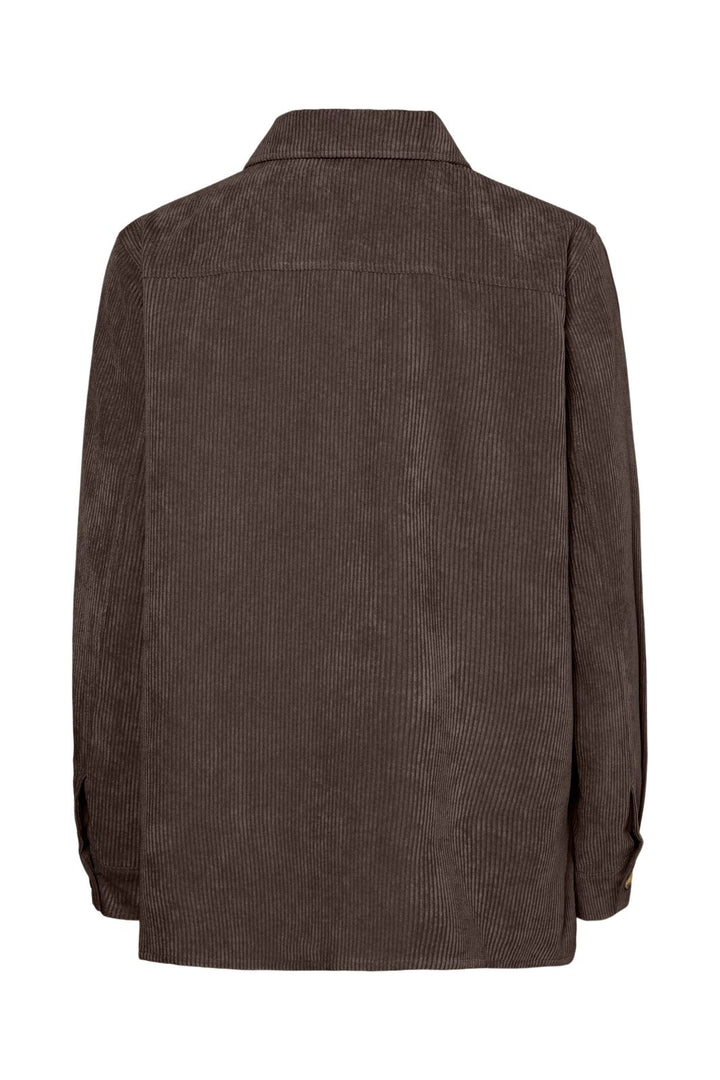 Pieces - Pceffi Ls Corduroy Shirt - 4988237 Hot Fudge