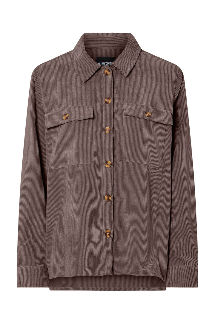 Pieces - Pceffi Ls Shirt - 4993109 Coffee Quartz