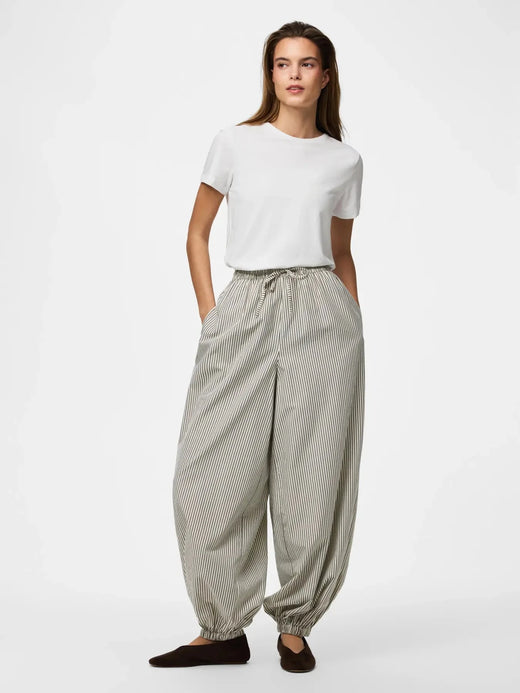 Pieces - Pcemmy Balloon Pants - 5114221 Birch Delicioso Bukser 