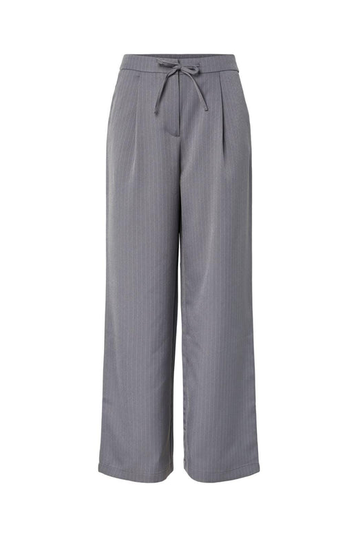 Pieces - Pcfalka Pinstriped Tie Pants - 4983919 Grey Pinstripe Bukser 