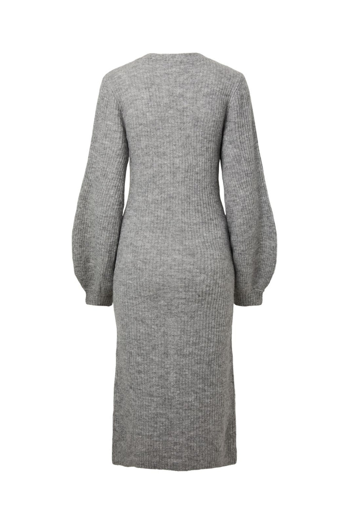 Pieces - Pcfaly Ls Knit Dress - 5120263 Light Grey Melange