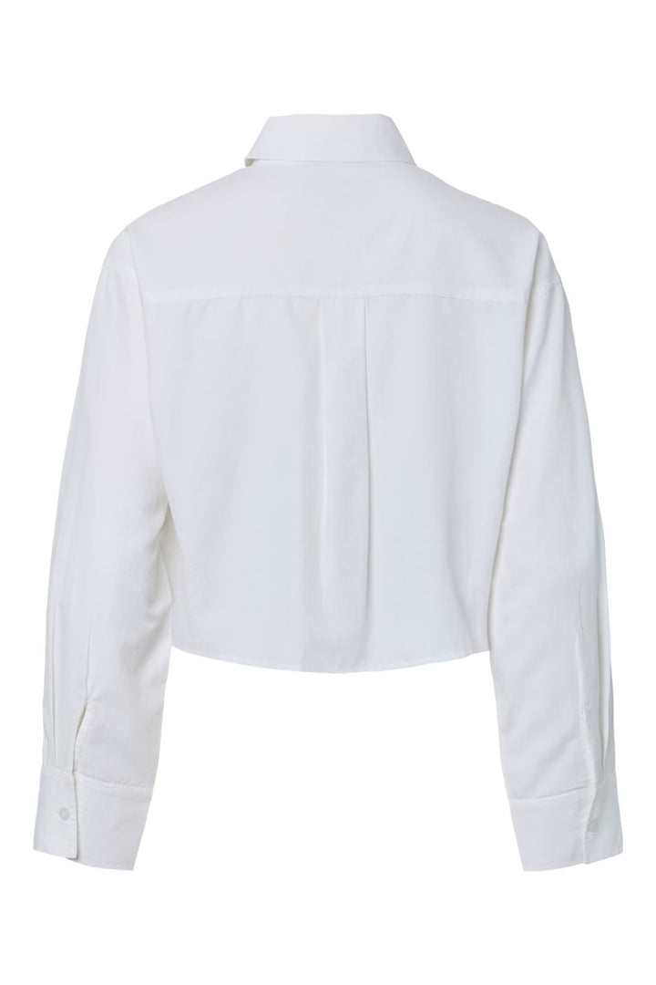 Pieces - Pcfemme Ls Pocket Shirt Fsy - 5038958 Bright White