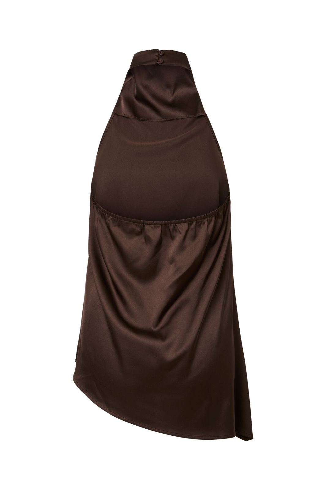 Pieces - Pcfesta Halterneck Satintop - 5127988 Hot Fudge