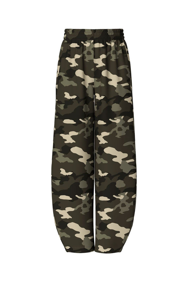 Pieces - Pcfia Filucca Wide Pants - 5200944 Hot Fudge Camouflage
