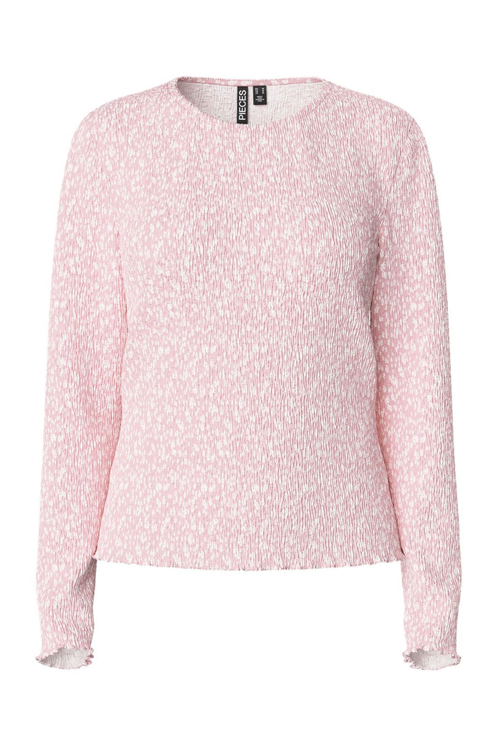 Pieces - Pcflora Ls Top - 4640501 Roseate Spoonbill Flower