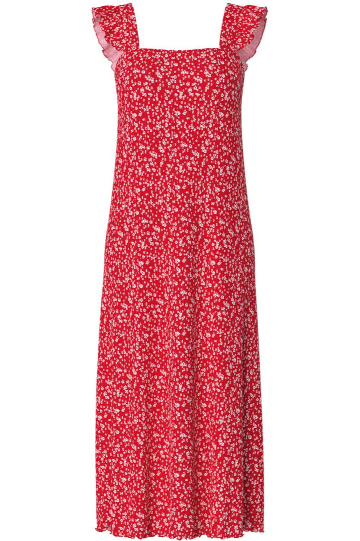 Forudbestilling - Pieces - Pcflora Strap Flounce Dress - 4699184 Lollipop Small Flower