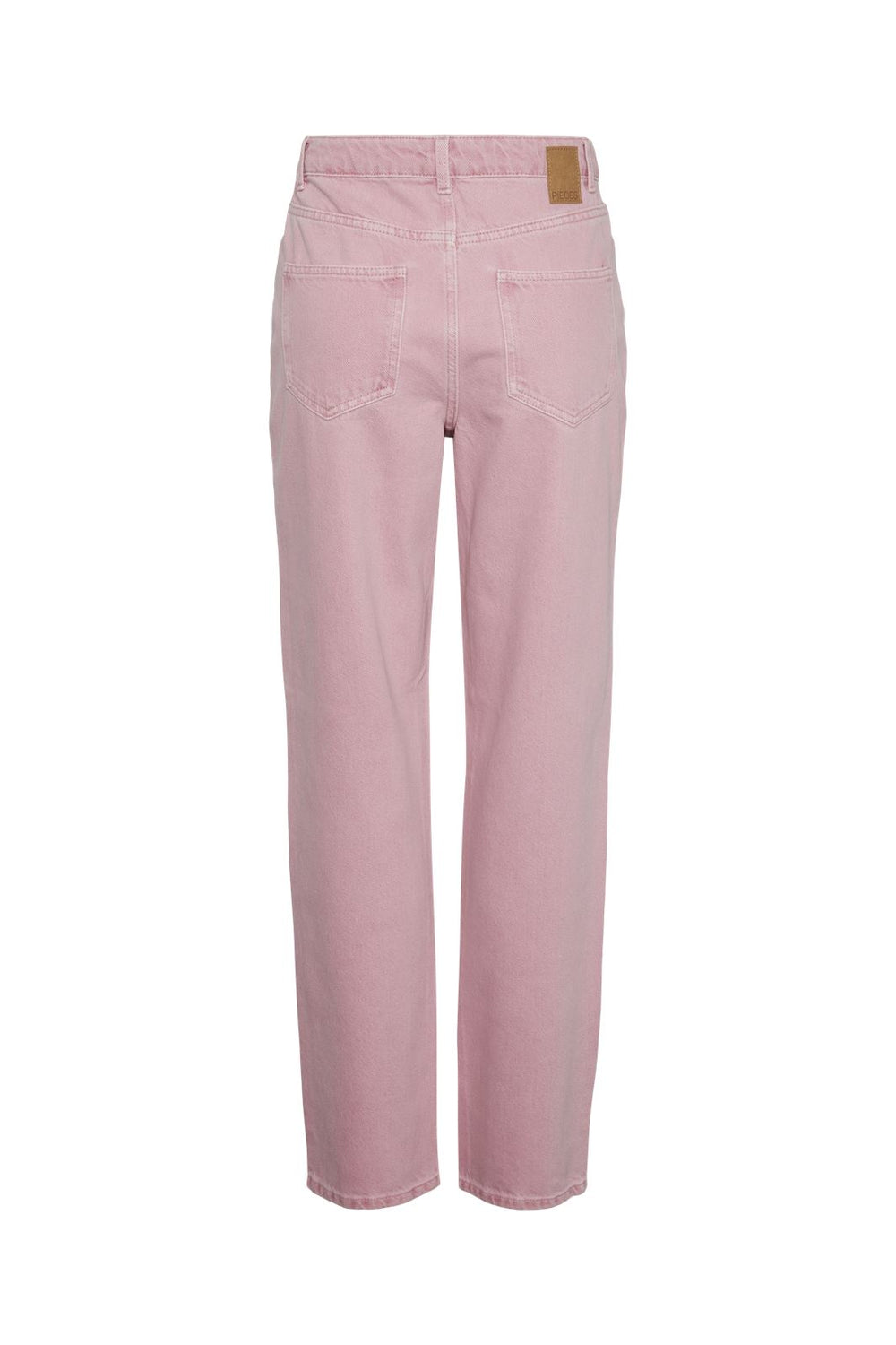 Pieces - Pcfria Straight Denim Pants - 4584190 Candy Pink Washed