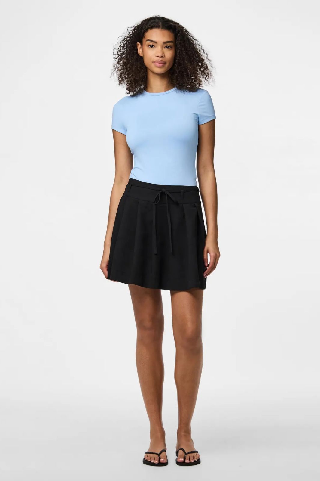 Pieces - Pcfrida Short Pleated Skirt Fsy - 4860900 Black Nederdele 