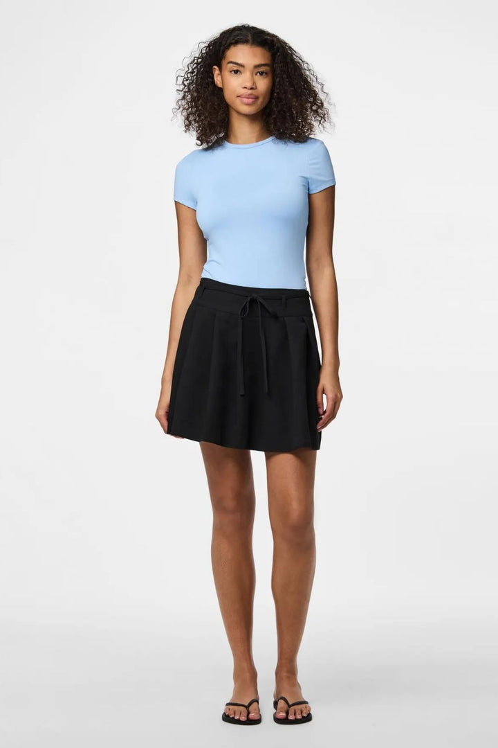 Pieces - Pcfrida Short Pleated Skirt Fsy - 4860900 Black Nederdele 