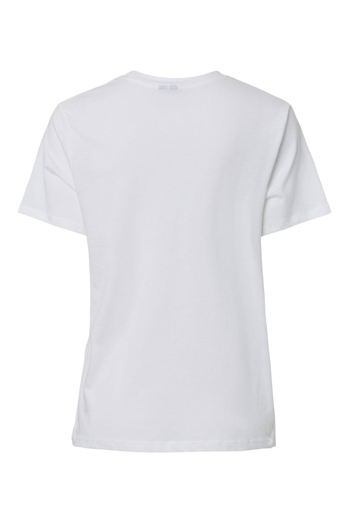 Pieces - Pcgak Ss Embroidery T-Shirt - 4988734 Bright White Every Single Moment