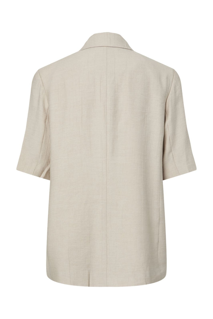 Pieces - Pcgerry 2/4 Sleeve Blazer - 4988621 Silver Lining