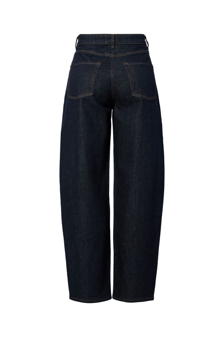 Pieces - Pcgrace Barrel Jeans - 5039576 Dark Blue Denim Rinse