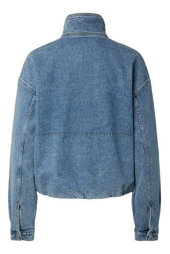 Pieces - Pcgrace Funnel Jacket - 5198883 Light Blue Denim Jakker 