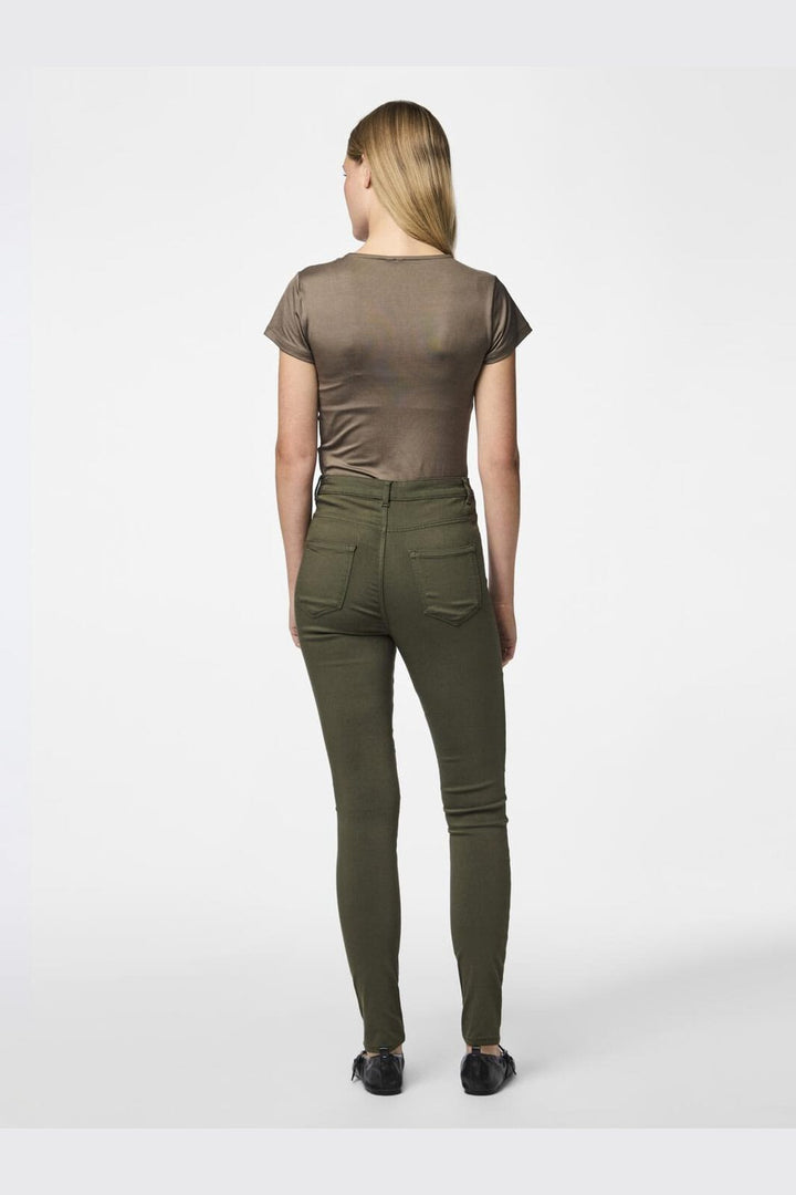 Pieces - Pchighskin Wear Jeggings - 4530982 Forest Night