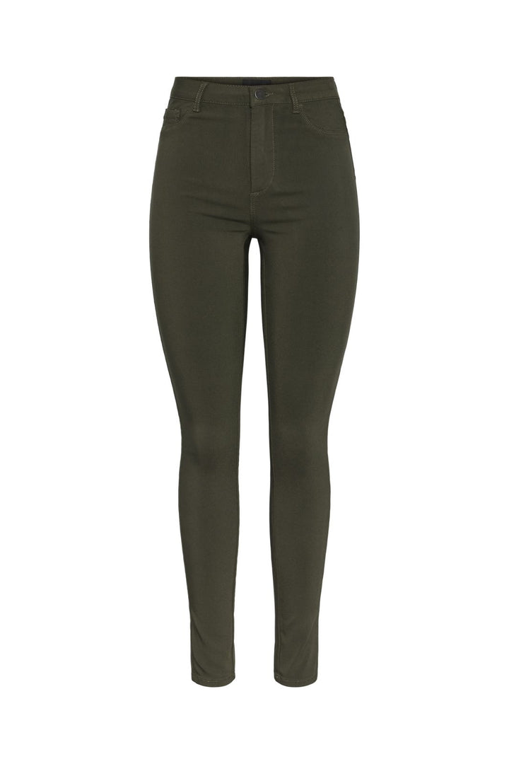 Pieces - Pchighskin Wear Jeggings - 4530982 Forest Night