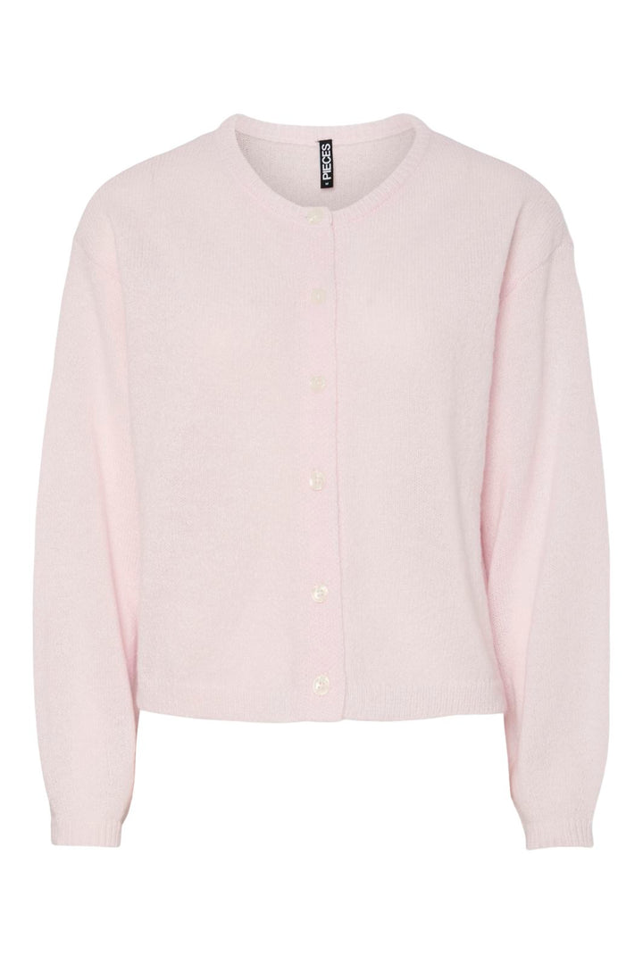 Pieces - Pcida Ls O-Neck Knit Cardigan - 4805039 Pink-A-Boo